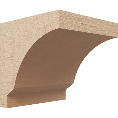 Ekena Millwork 10"W x 10"D x 10"H Wide Moab Rough Cedar Woodgrain TimberThane Corbel, Primed Tan CORUR10X10X10MOARCPR